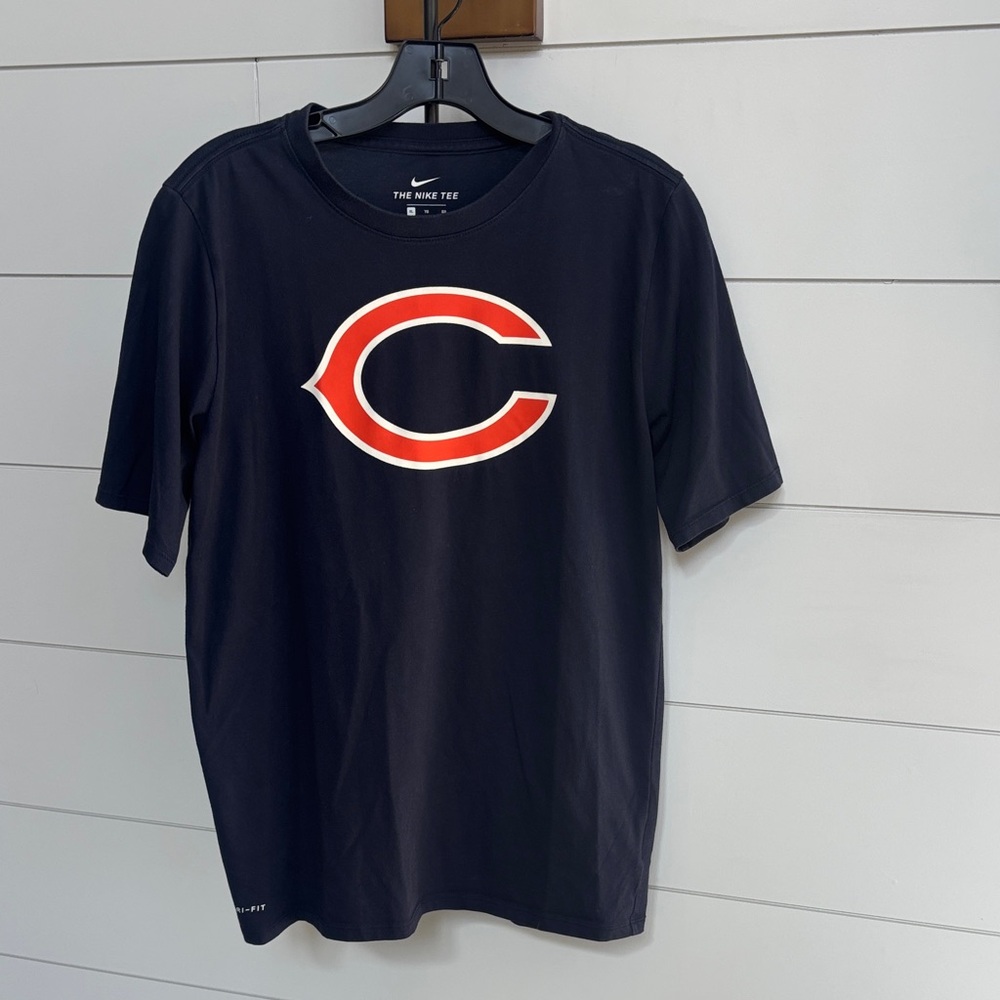 Nike Men's Navy Tee with Red Logo